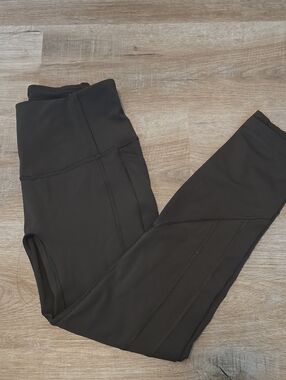 Olive Green 23" Wunder Train Leggings - Lululemon